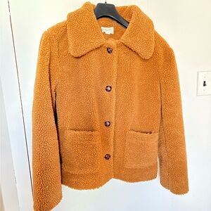 Cozy Tan Sherpa Jacket